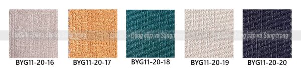 bảng màu rèm vải byg vol11 mã byg11-20