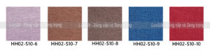 bảng màu rèm vải hồng hạnh mã HH02-S10