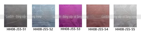 bảng màu rèm vải hồng hạnh hh08-j55