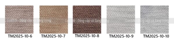 bảng màu rèm vải thượng mỹ mã tm2025-10