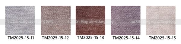 bảng màu rèm vải thượng mỹ mã tm2025-15