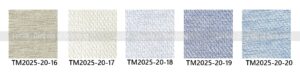 bảng màu rèm vải thượng mỹ mã tm2025-20