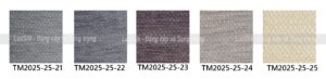 bảng màu rèm vải thượng mỹ mã tm2025-25