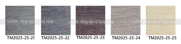 bảng màu rèm vải thượng mỹ mã tm2025-25