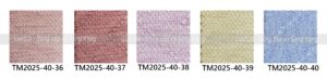 bảng màu rèm vải thượng mỹ mã tm2025-40