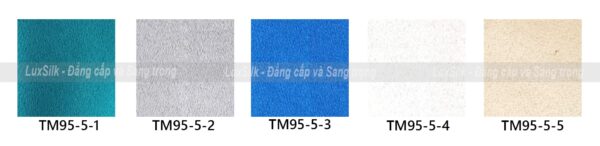 bảng màu rèm vải thượng mỹ mã tm95-5