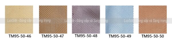 bảng màu rèm vải thượng mỹ mã tm95-50